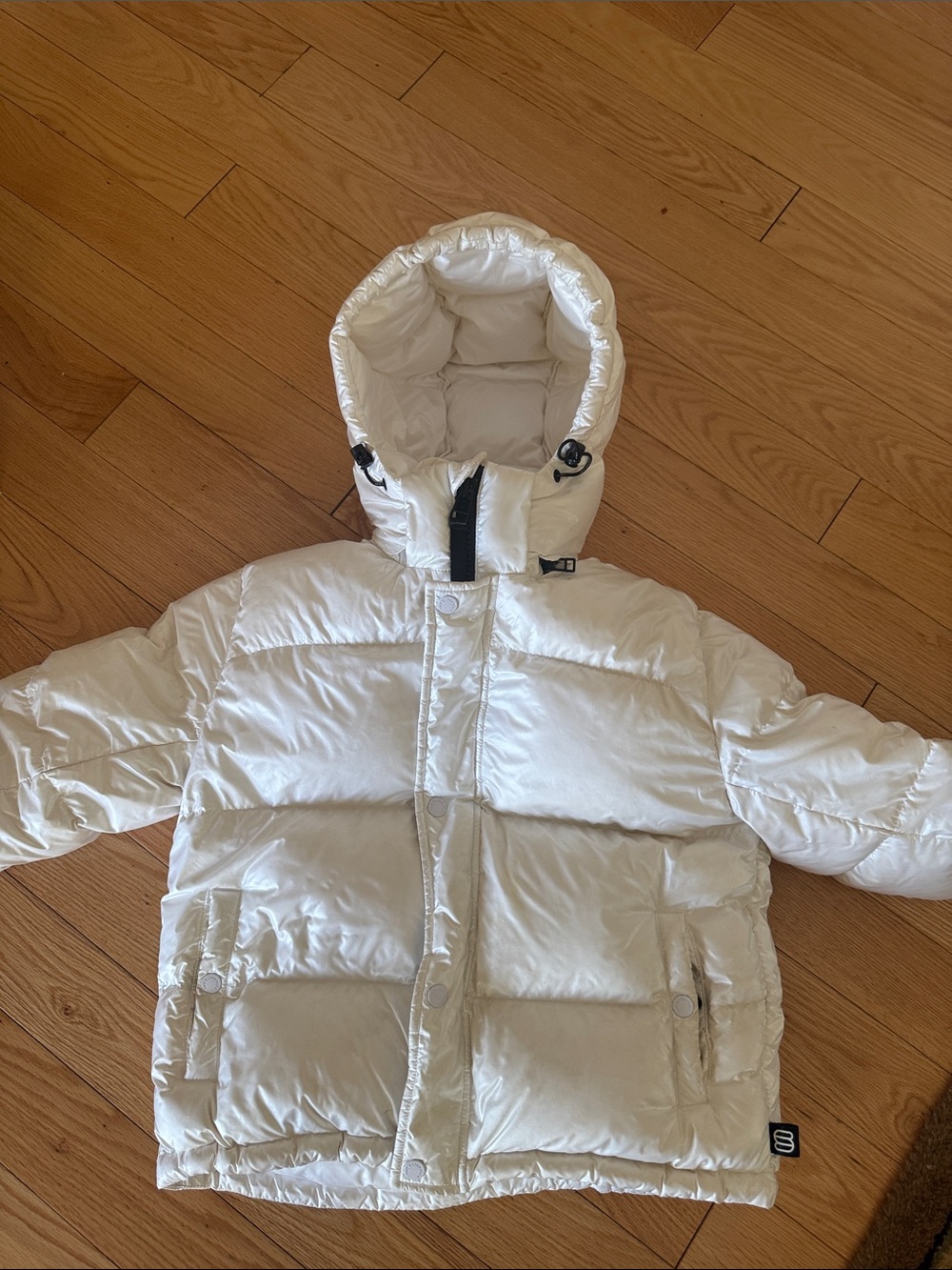 Women’s Super Puff White Puffer Jacket with Hood